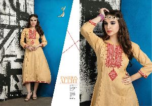 peehu lia cotton anarkali kurtis