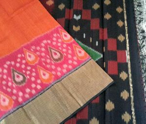 pochampally silk cotton printed sarees