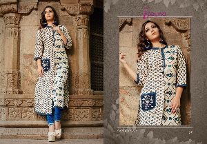 psyna vol 1 cotton printed kurtis