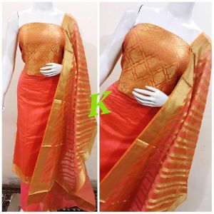 banarasi chanderi silk suits