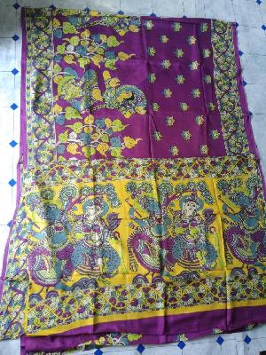 Kalamkari Silk Saree