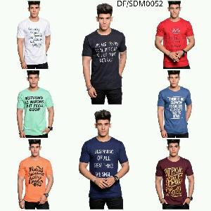 Mens T Shirt DF 102 Half Sleeves Printed Round Neck