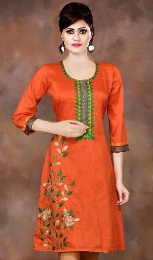 cotton embrodiered kurtis