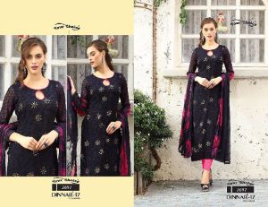 dinnar vol 17 chiffon karachi suits