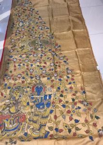 kalamkari tussar silk handloom sarees