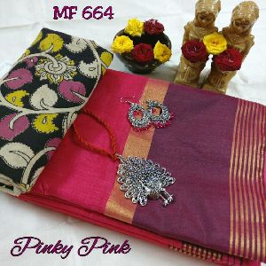 handloom silk kalamkari blouse sarees
