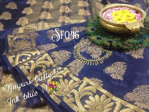 sf mayuri butta tussar silk sarees