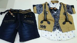 Boys Fashion Half Pant Jacket Set