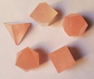 Rose Quartz Geometric Set