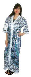 cotton elephant printed bath robe