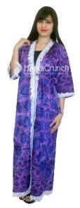 Beautiful violet mandala cotton bath robe