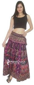 Designer purple summer beach stylish long rapron skirt