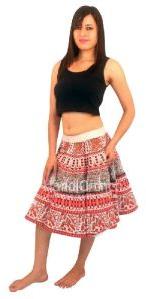 Women printed summer short skirt