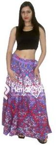 Long Boho Rapron Skirt