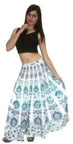 designer long wrap skirt