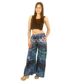 Blue handmade plazzo pant