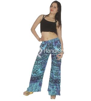 Blue ethnic plazzo pant