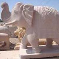 sandstone animal statues