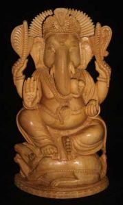 Wooden God Ganesh