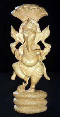 Wooden God Ganesh