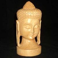Wooden Gauttam Buddha