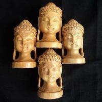 Wooden Fout Gauttam Buddha