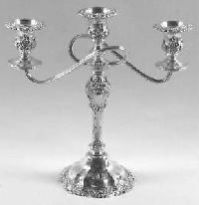 silver candelabra