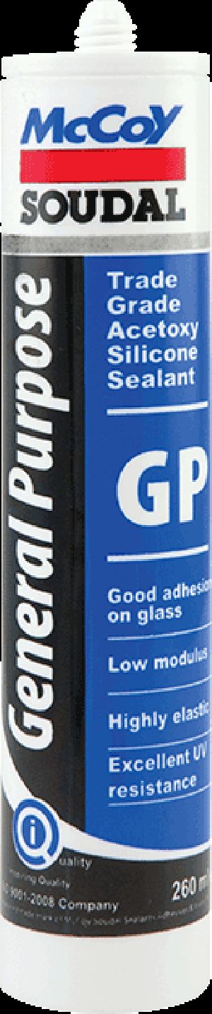 Trade Grade Acetoxy Silicone Sealant - GP: General Purpose