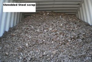 shredded steel scrap