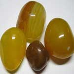 Yellow Onyx Polished Pebble Stone