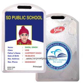 Premium Junior id card Holder New with Back Logo ( Vertical )