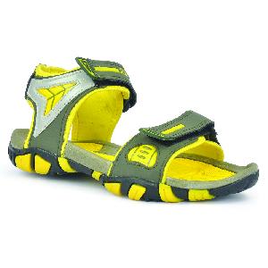 SDZ 112 Mens Mehndi & Yellow Sandals