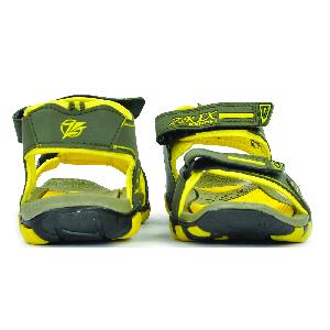 SDZ 113 Mens Mehndi & Yellow Sandals