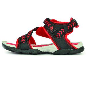 SDZ 117 Mens Black & Red Sandals