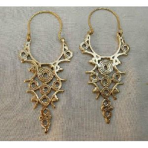 Brass Hanging Earrings