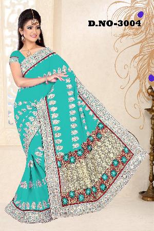 Aarya Ethnics Georgette Embroidered Sarees_DN-3004-A