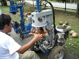 Coconut Dehusking Machine
