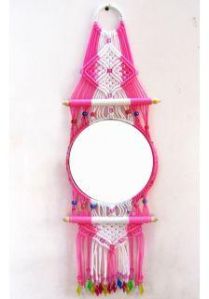 Handmade Macrame Decorative Mirror