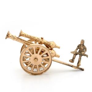 Little India Brass Rajasthani Canon Handicraft Home Decor