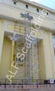 Aluminum Scaffolding With Additional Support