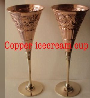 Copper Ice Cream Cup