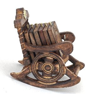 Wooden Chair Coaster Set