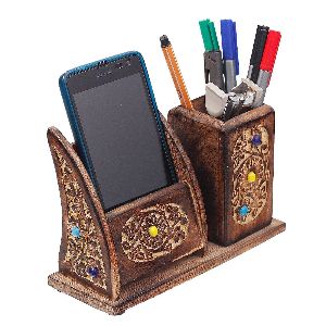 Wooden Pen Mobile Stationery