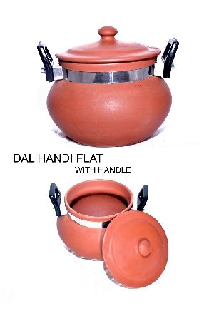 Terracotta Daal Handi With Handle 2.5LTR