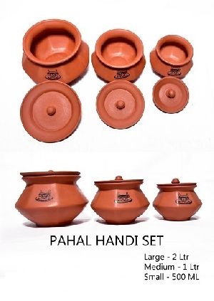 Terracotta Pahal Handi Set (3P/c)