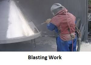 Shut Blasting Work