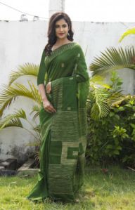 jute handloom saree