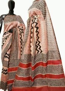 Block Printed Saree