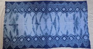 shibori indigo scarf