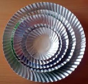 disposable silver laminated paper plates